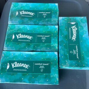 Kleenex® 2-Ply Facial Tissue, Flat Box, 100 Tissues/Box, 4-Pack